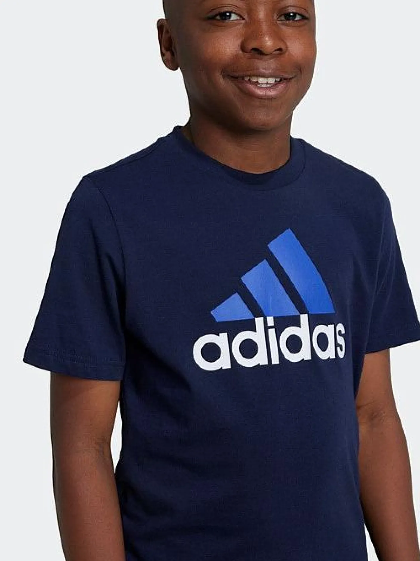 Kids adidas Sportswear Tees-Essentials Two-Color Big Logo Cotton T-Shirt Youth