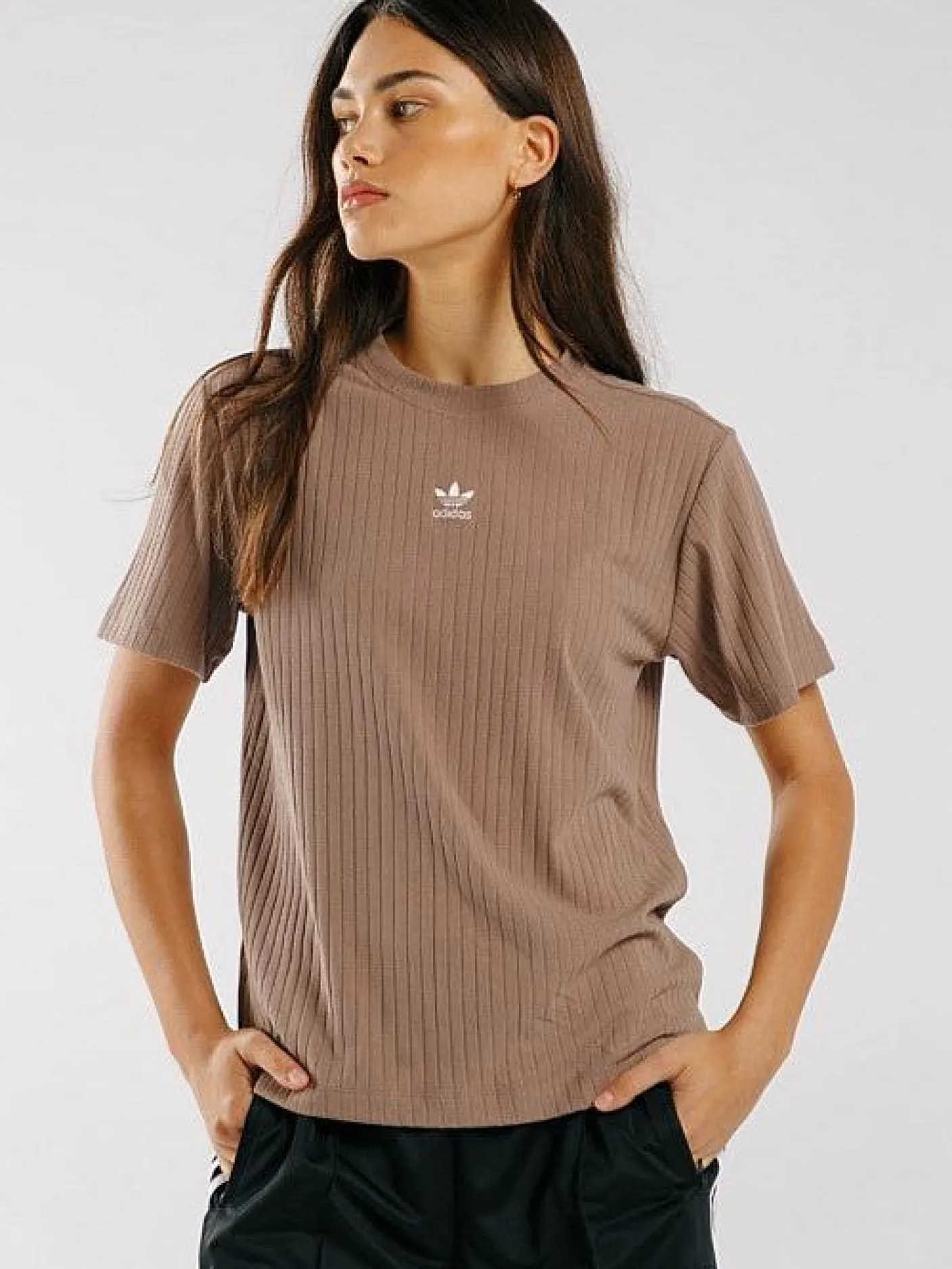 Women adidas Originals Tees & Tanks-Essentials Wide Rib T-Shirt