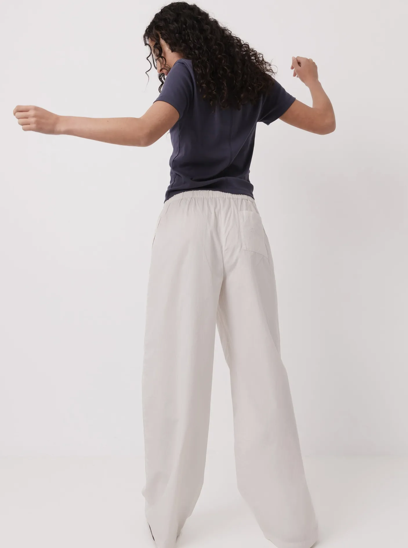 Women Taylor Sport Pants & Sweats-Everyday Pants in Off White