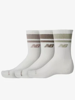 New Balance Socks & Underwear-Everyday Stripe Midcalf Socks 3 Pack