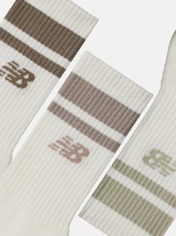 New Balance Socks & Underwear-Everyday Stripe Midcalf Socks 3 Pack