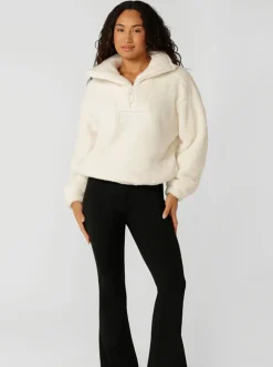 Women Lorna Jane Jackets & Vests|Hoodies & Crews-Everyday Teddy Quarter Zip Sweat