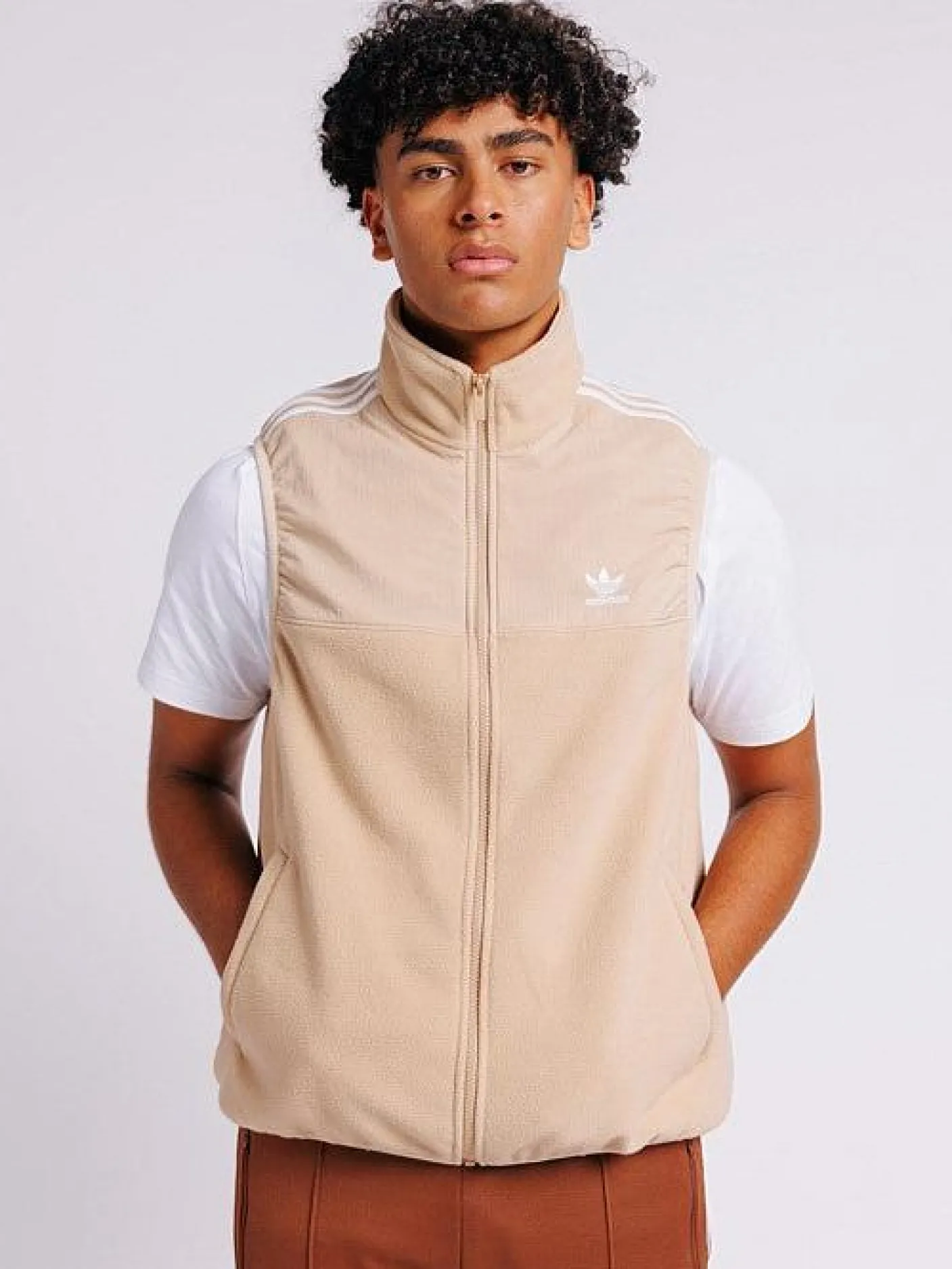 adidas Originals Jackets & Vests-Fleece Vest Mens