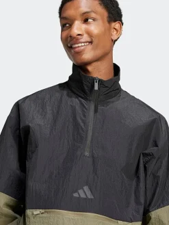 adidas Sportswear Jackets & Vests-Future Icons 3-Stripes Woven Half-Zip Sweatshirt