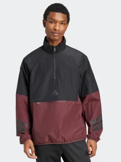 adidas Sportswear Jackets & Vests-Future Icons 3-Stripes Woven Half-Zip Sweatshirt