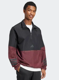 adidas Sportswear Jackets & Vests-Future Icons 3-Stripes Woven Half-Zip Sweatshirt