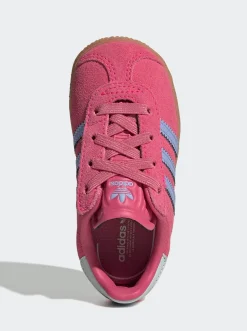 Kids adidas Originals Sneakers-Gazelle Comfort Closure Elastic Laces Shoes Infants