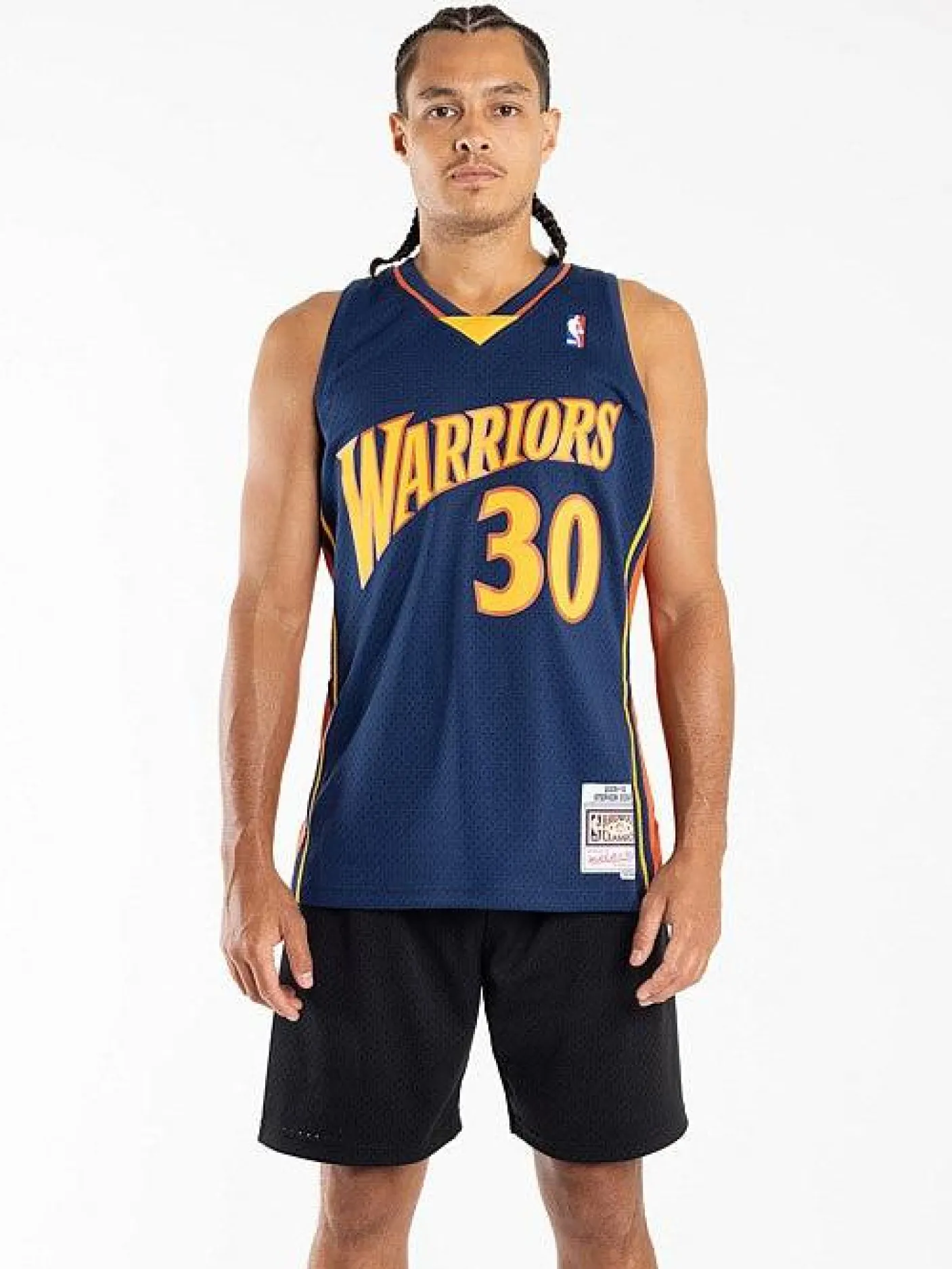 Mitchell & Ness Nba Jerseys-Golden State Warriors 09-10 Stephen Curry Swingman Jersey