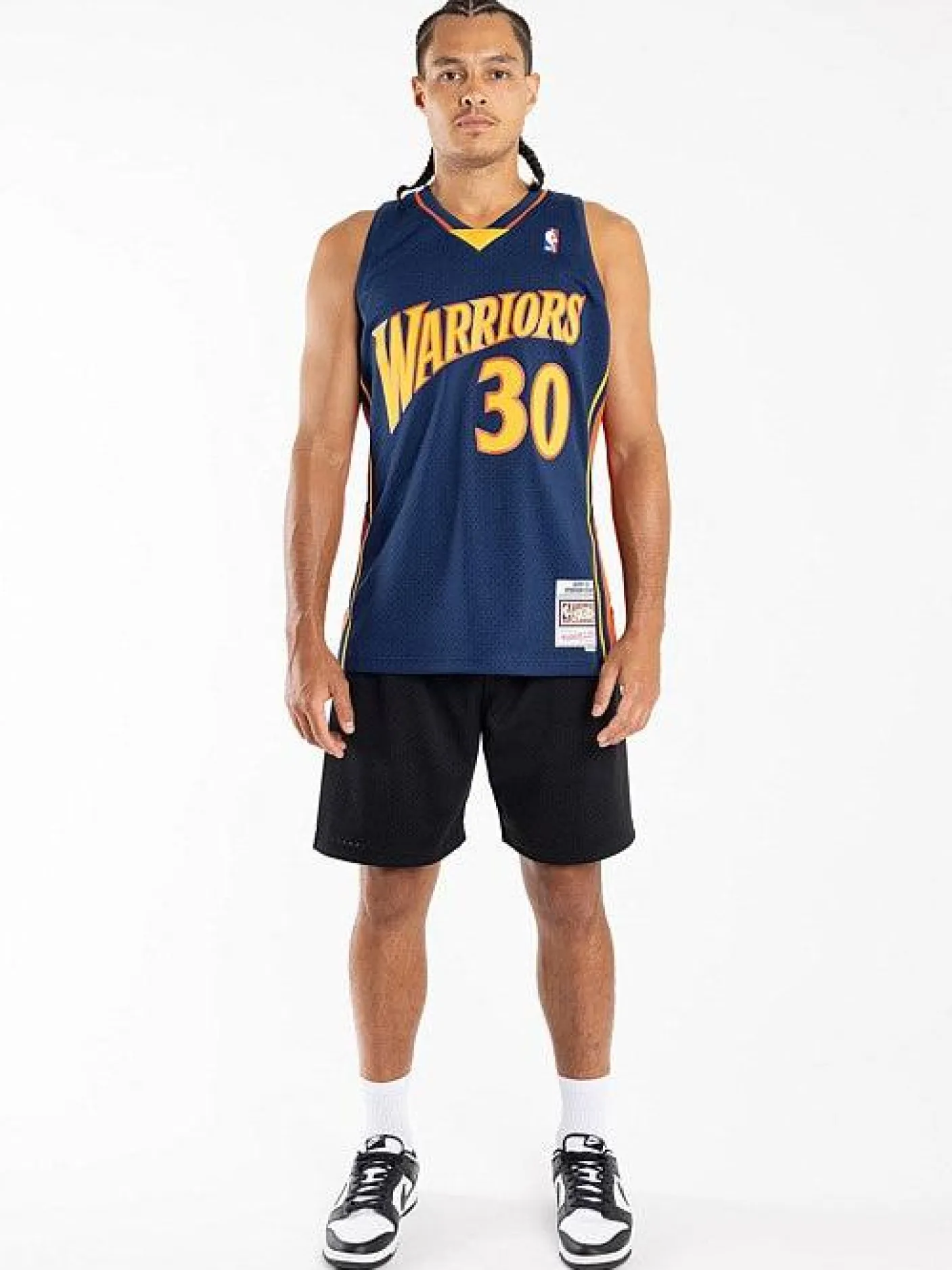Mitchell & Ness Nba Jerseys-Golden State Warriors 09-10 Stephen Curry Swingman Jersey
