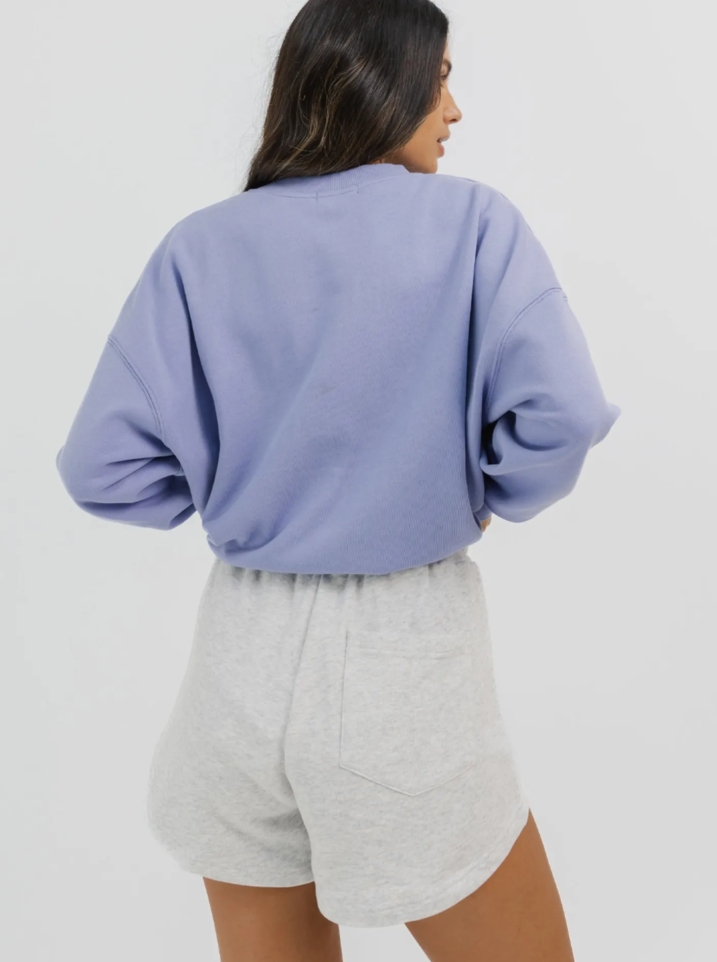 Women Taylor Sport Hoodies & Crews-Heritage Crew In Periwinkle