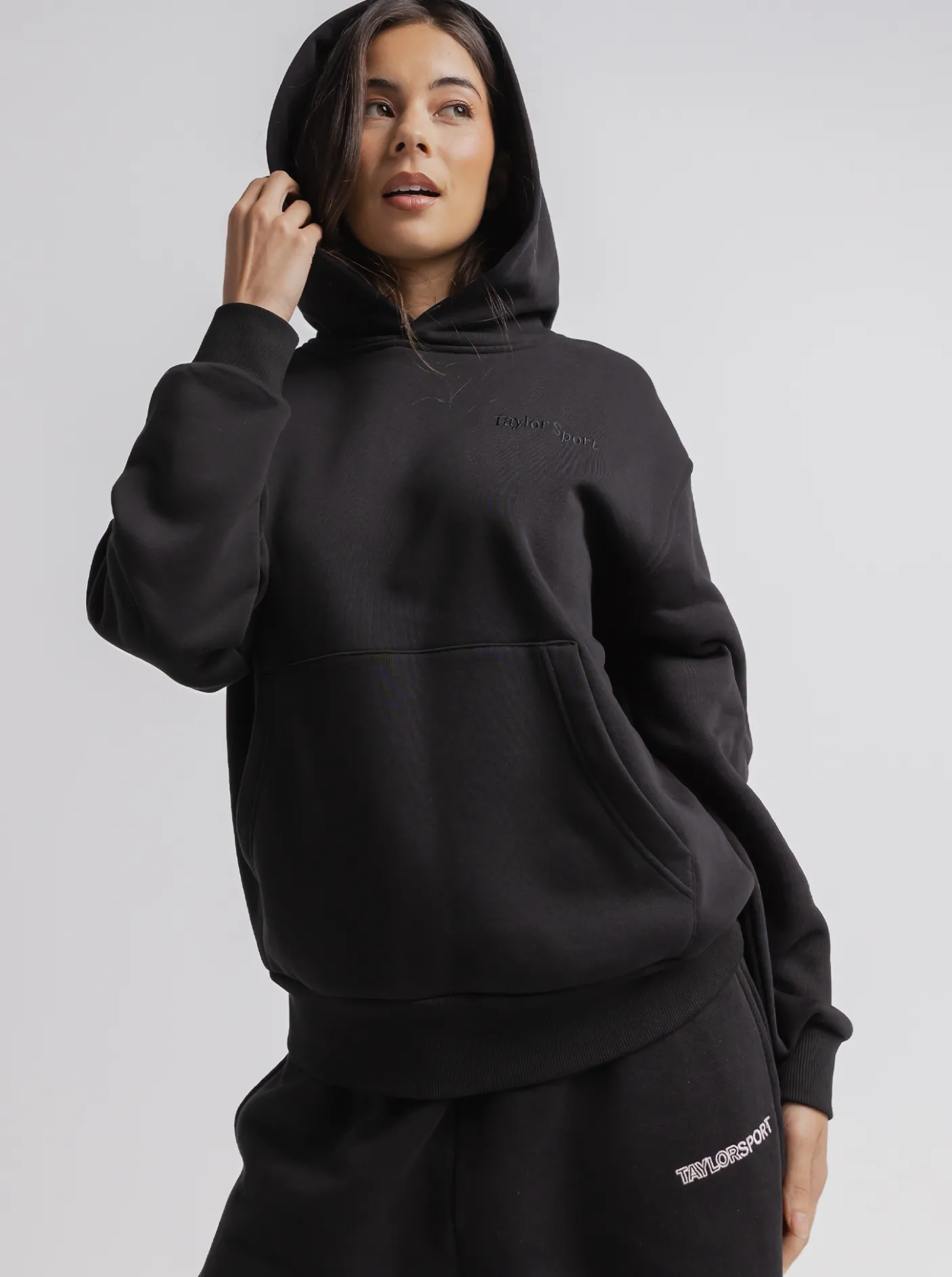 Women Taylor Sport Hoodies & Crews-Heritage Hoodie in Black