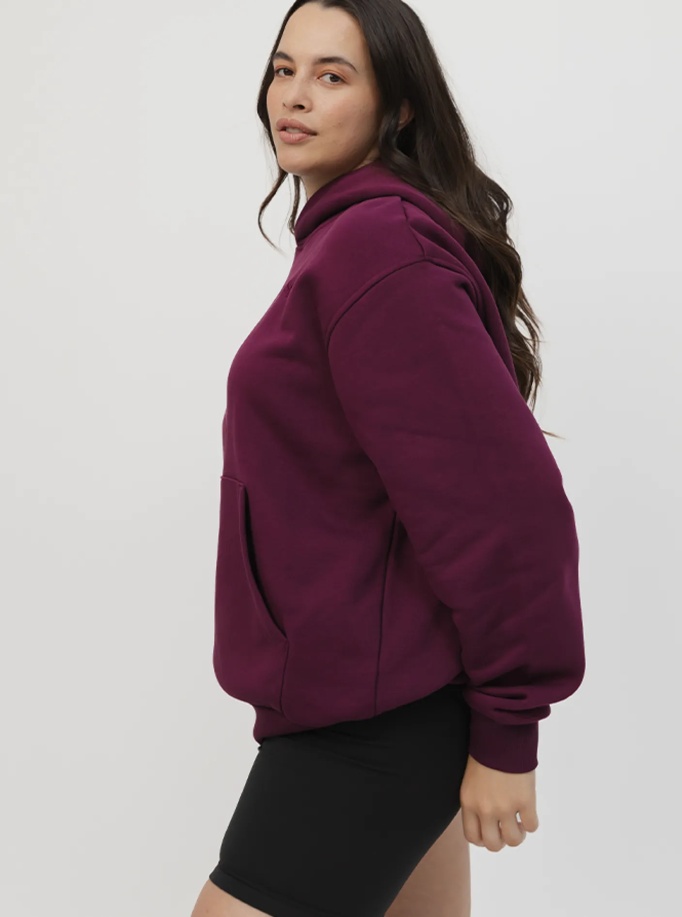 Women Taylor Sport Hoodies & Crews-Heritage Hoodie In Mulberry