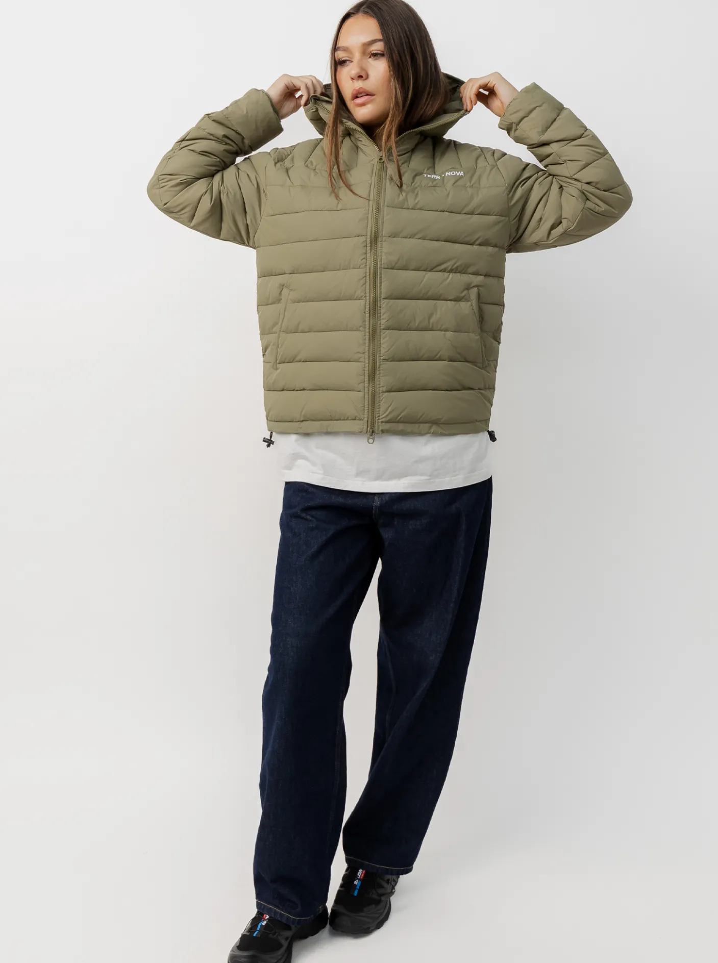 Women Terra Nova Jackets & Vests|Jackets & Vests-Hooded Puffer Jacket