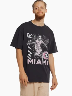 Mitchell & Ness Tees & Singlets-Inter Miami Flame Tee