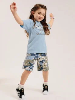 Kids adidas Originals Sets|Tees-J Short Tee Set - Clear Sky