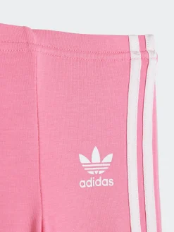 Kids adidas Originals Sets-Loose Crew Flared Leggings Set Infants