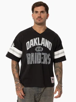 Mitchell & Ness Tees & Singlets-Los Angeles Raiders Boxy Tee