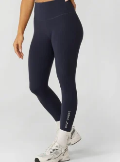 Women Lorna Jane Performance|Tights-Lotus No Chafe Phone Pocket Ankle Biter Leggings
