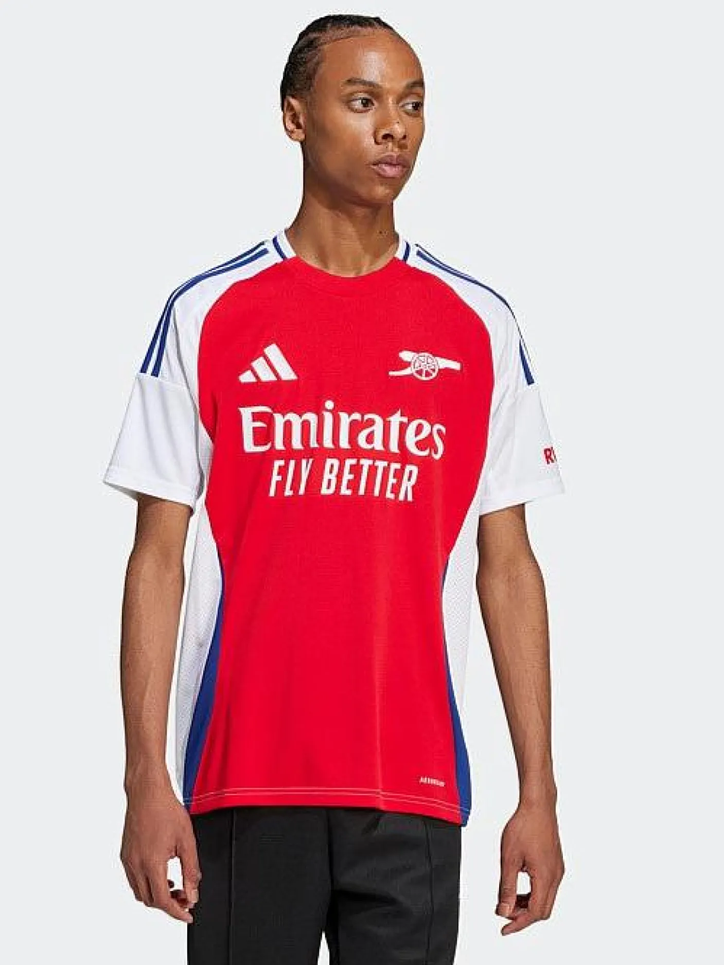 adidas Football Jerseys-M AFC H Jersey - Better Scarlet/White