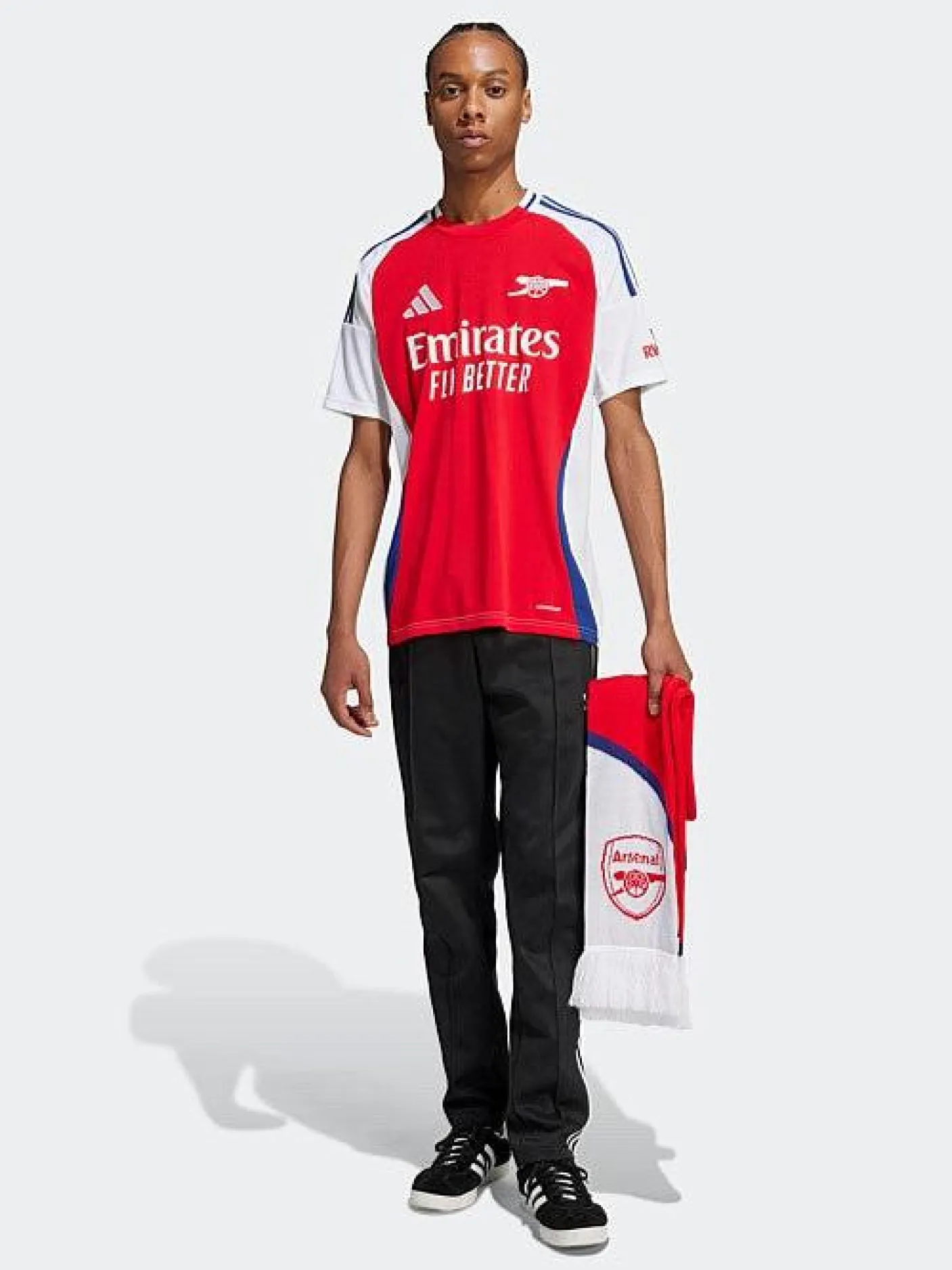 adidas Football Jerseys-M AFC H Jersey - Better Scarlet/White
