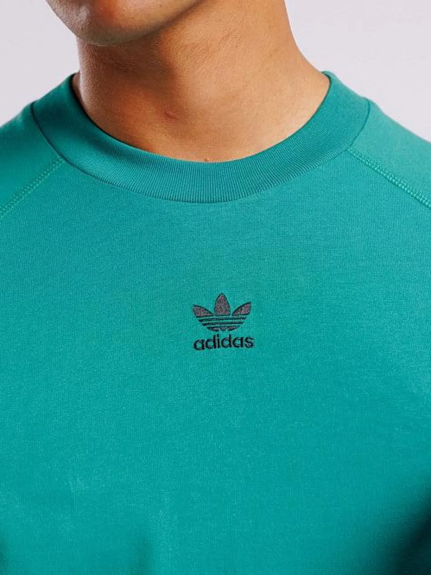 adidas Originals Tees & Singlets-M GRFX LS Tee - Active Green