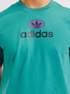 adidas Originals Tees & Singlets-M GRFX Tee - Active Green