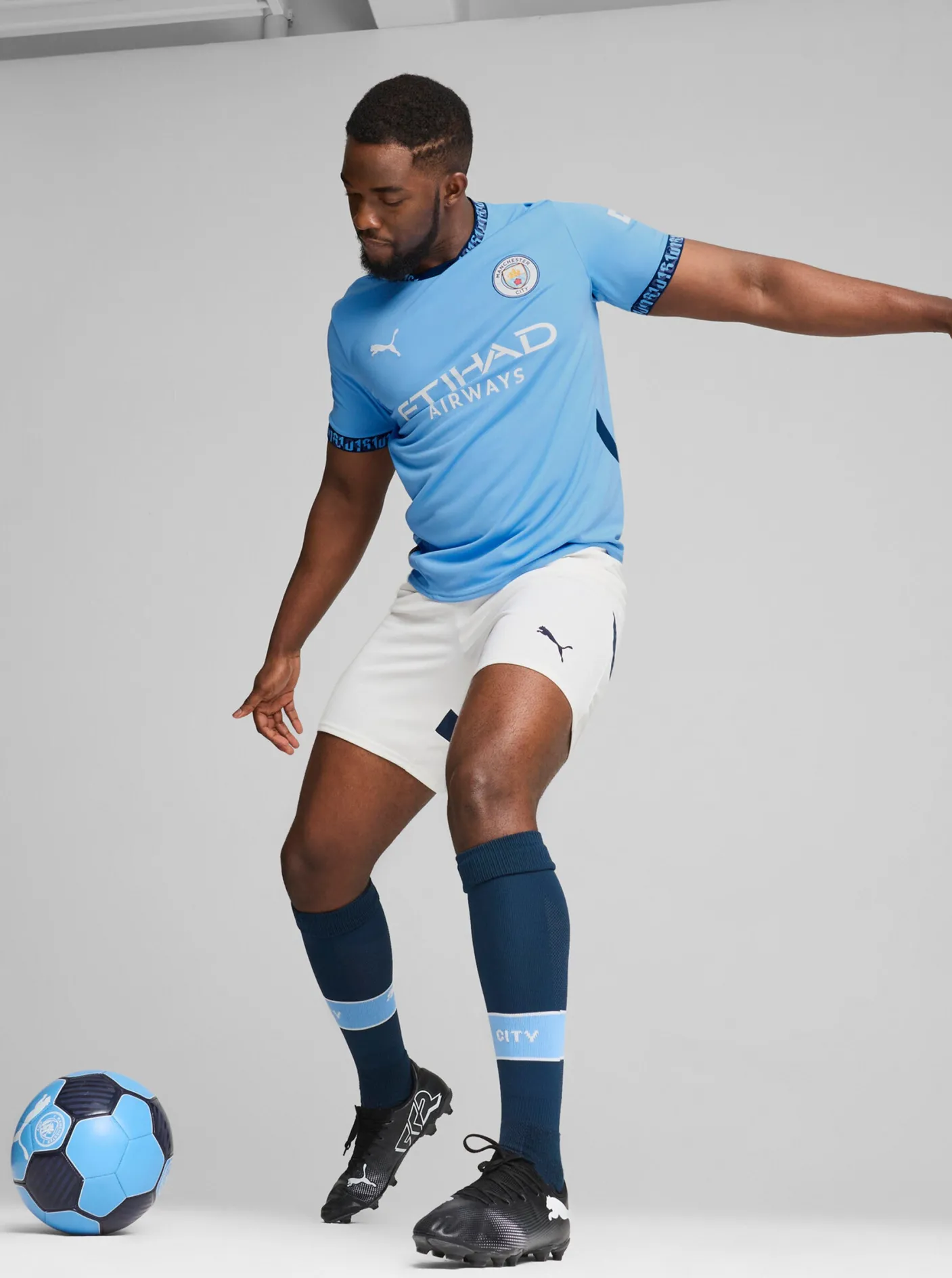 Puma Football Jerseys-Manchester City 24/25 Replica Home Football Jersey Mens