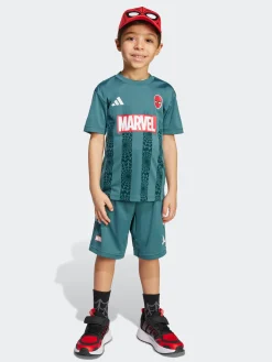 Kids adidas Sportswear Sets|Tees-Marvel Spider-Man Tee Set Kids