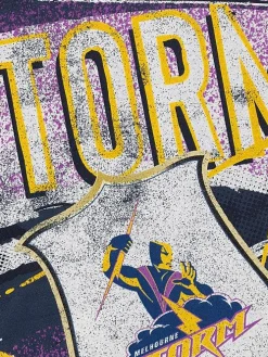 Mitchell & Ness Tees & Singlets-Melbourne Storm Abstract Tee