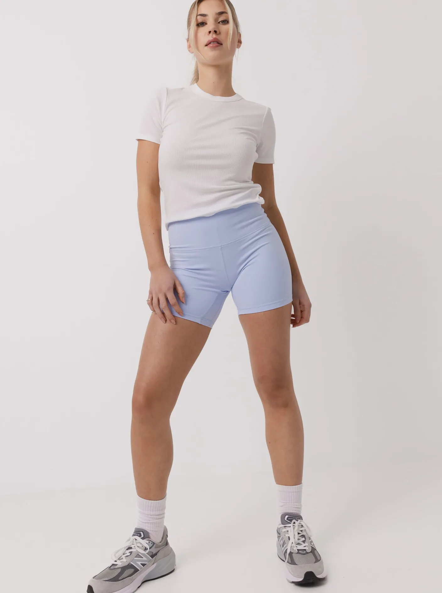 Women Taylor Sport Shorts-Mellow Bike Shorts in Bluebell