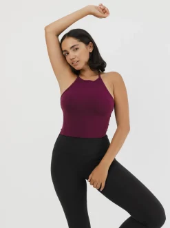 Women Taylor Sport Performance-Mellow Tank In Mulberry