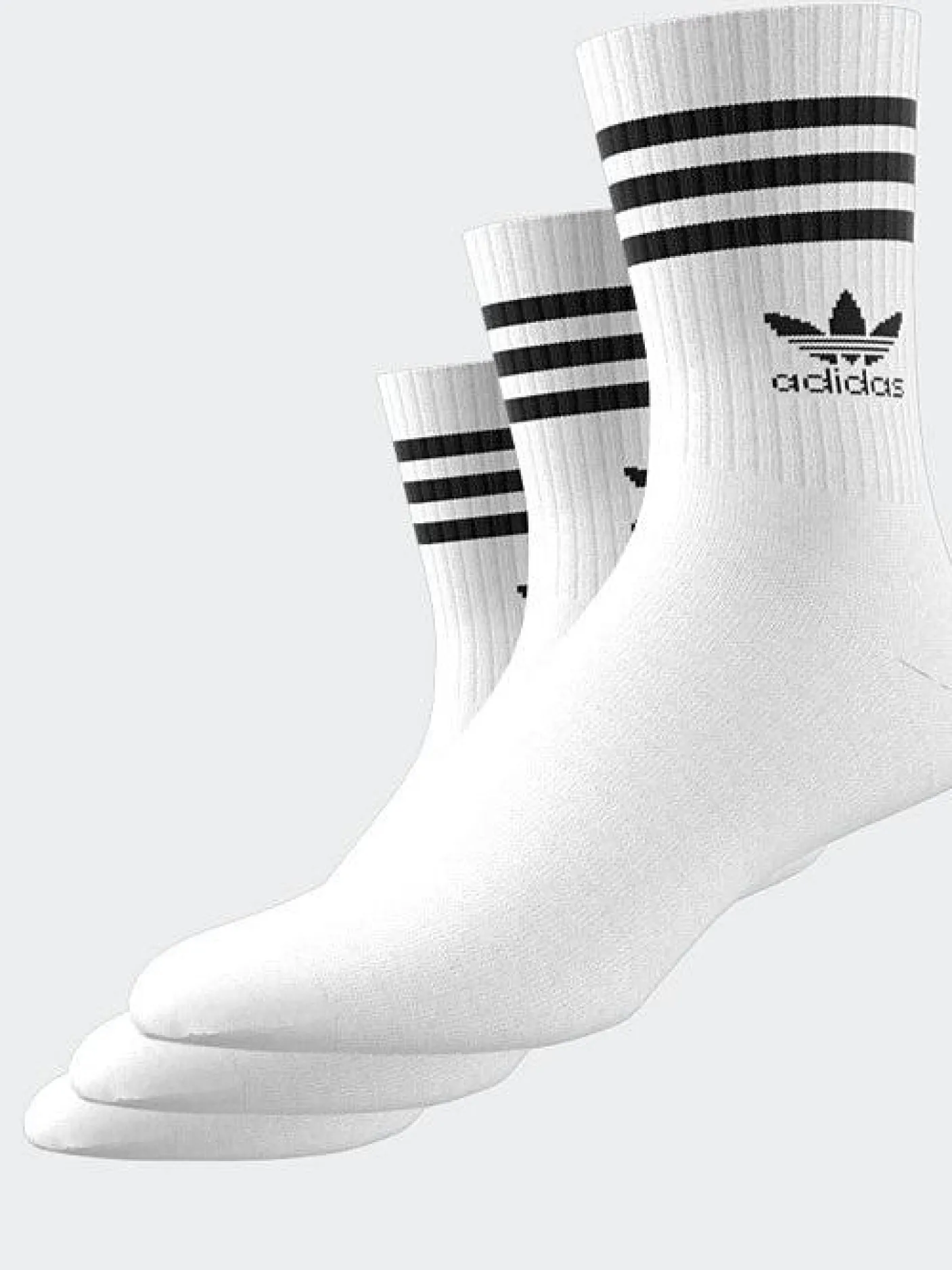 adidas Originals Socks & Underwear-Mid Cut Crew Socks 3 Pack
