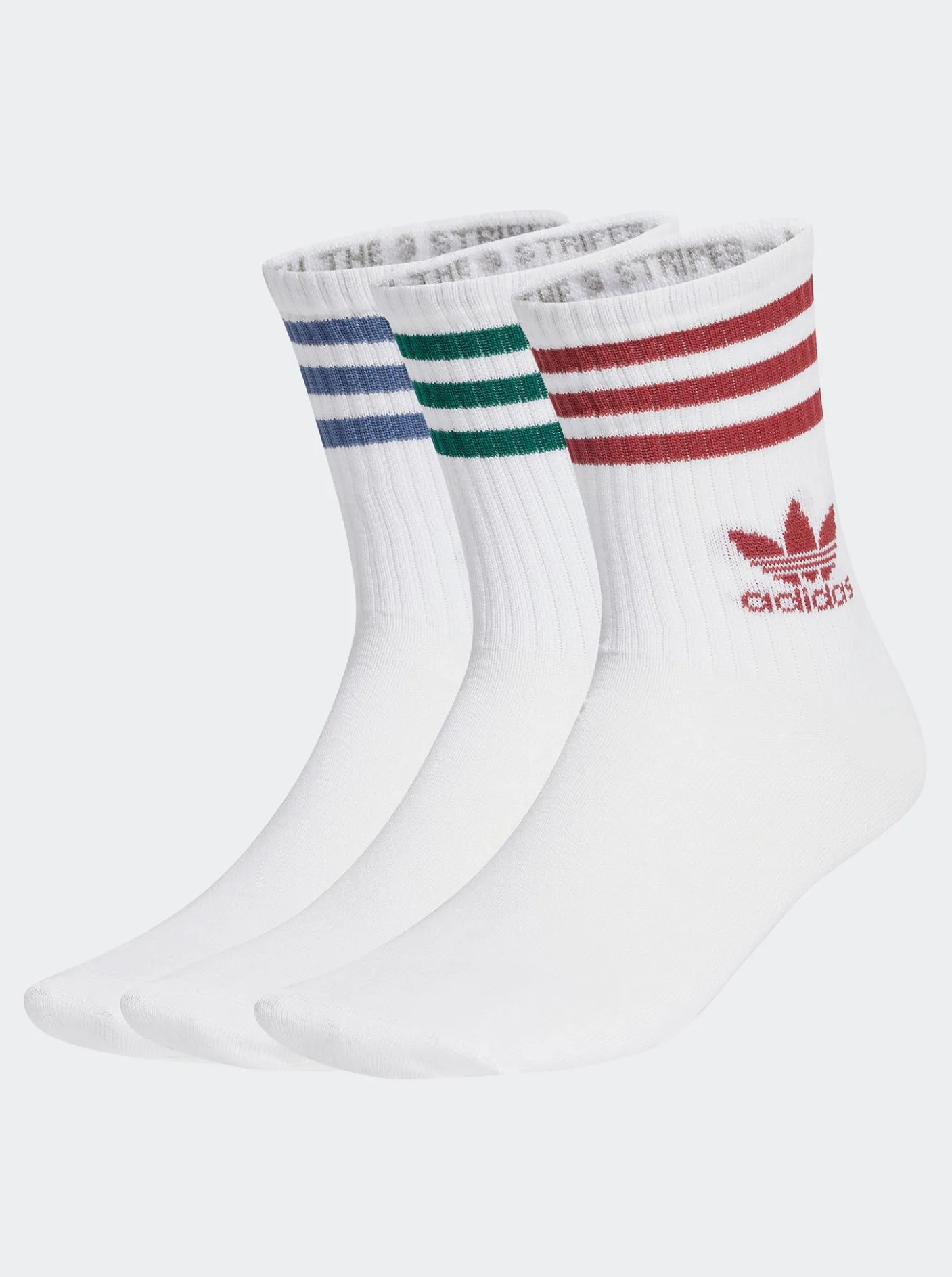 adidas Originals Socks & Underwear-Mid Cut Crew Socks 3 Pairs
