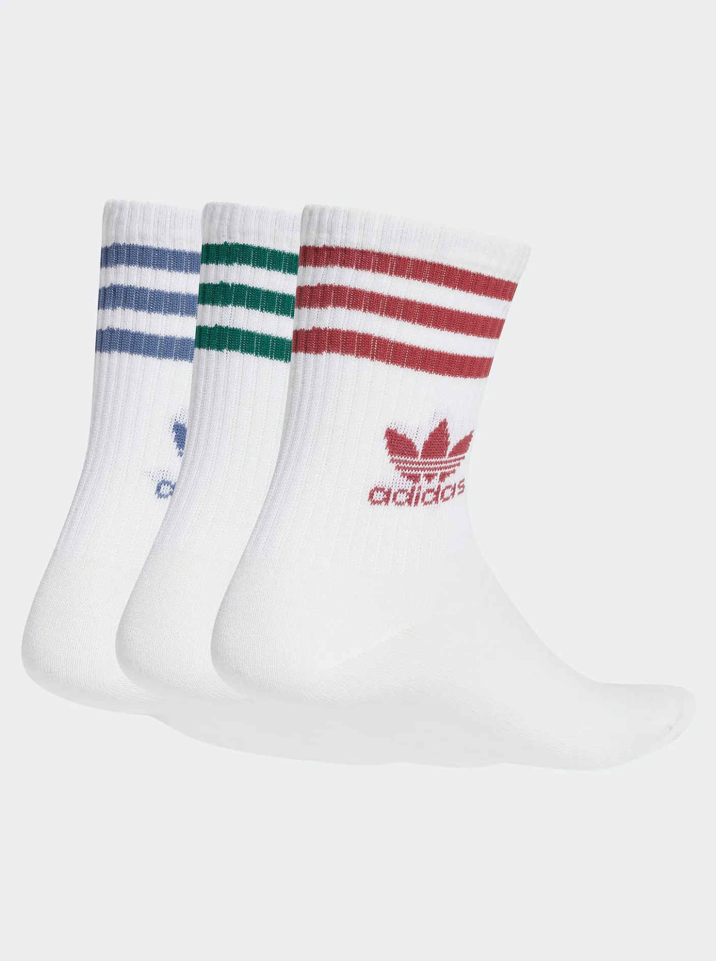adidas Originals Socks & Underwear-Mid Cut Crew Socks 3 Pairs