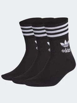 adidas Originals Socks & Underwear-Mid Cut Crew Socks 3-Pack
