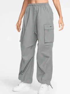 Women Nike Pants & Sweats-Mid-Rise Oversized Cargo Trousers