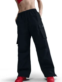 Women Nike Pants & Sweats-Mid-Rise Oversized Cargo Trousers