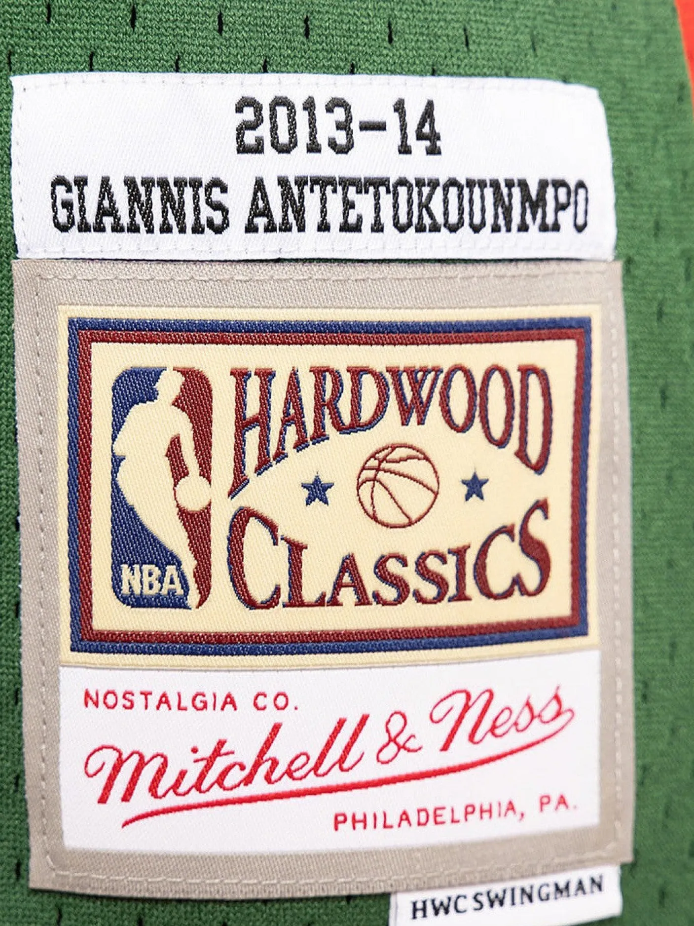 Mitchell & Ness Nba Jerseys-Milwaukee Bucks 13-14 Giannis Antetokounmpo Swingman Jersey