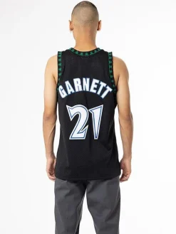 Mitchell & Ness Nba Jerseys|Tees & Singlets-Minnesota Timberwolves 97-98 Kevin Garnett Swingman Jersey