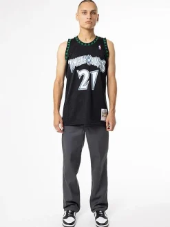 Mitchell & Ness Nba Jerseys|Tees & Singlets-Minnesota Timberwolves 97-98 Kevin Garnett Swingman Jersey