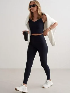 Women Aimn Performance|Sports Bras-Navy Sense Bralette