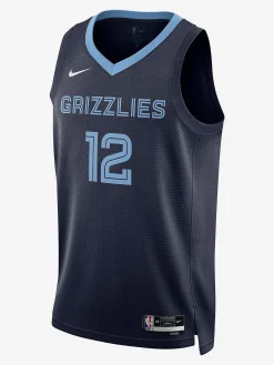 Nike Nba Jerseys-NBA Memphis Grizzlies Ja Morant #12 Icon Edition Swingman Jersey