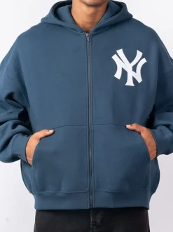 Majestic Hoodies & Crews-New York Yankees FZ Boxy Hoody