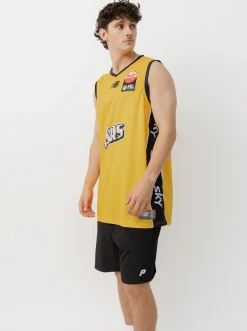 NZBL Tees & Singlets-NZNBL Taranaki Airs Home Singlet Mens