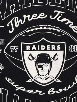 Mitchell & Ness Tees & Singlets-Oakland Raiders 3 Time Tee
