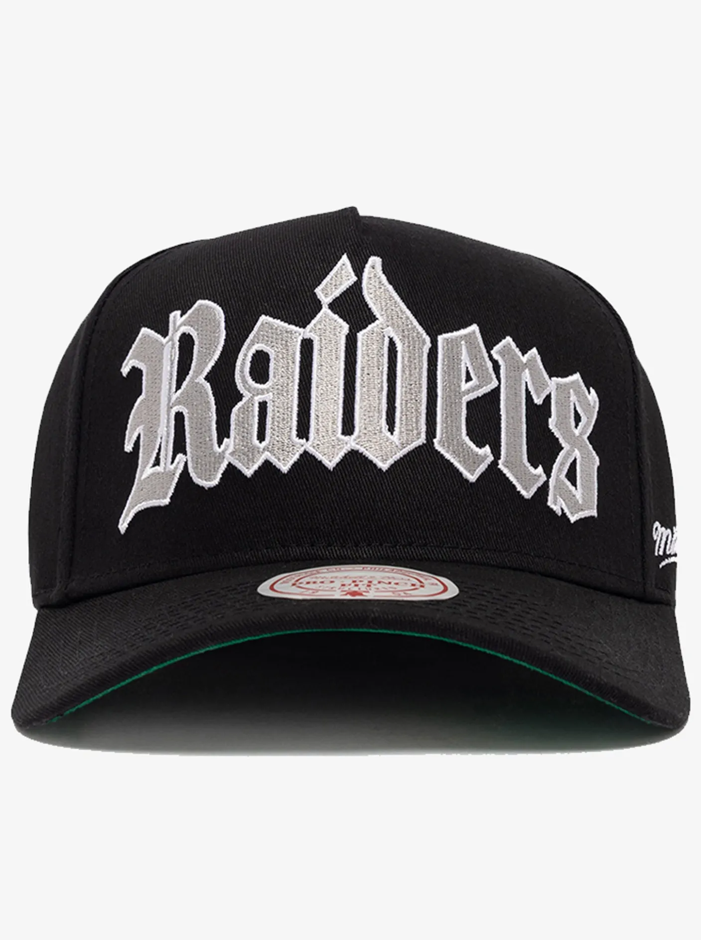 Mitchell & Ness Caps & Hats-Old English LA Raiders Pinch Snapback