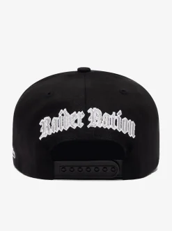 Mitchell & Ness Caps & Hats-Old English LA Raiders Pinch Snapback