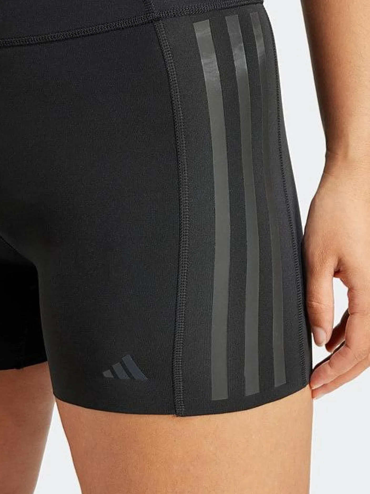 Women adidas Shorts-Optime 4" Raw-Cut-Hem Short Leggings