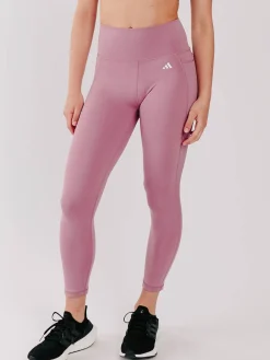 Women adidas Performance|Tights-Optime Stash Pocket High-waisted 7/8 Leggings