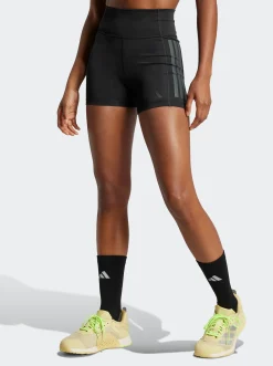 Women adidas Shorts-Optime 3-Stripes 1/4 Short Leggings